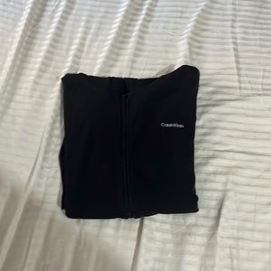 BLACK CALVIN KLEIN ZIP UP HOODIE BRAND NEW SIZE LARGE